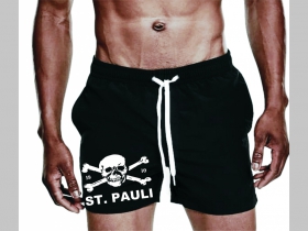 St. Pauli - plavky s antifa motívom - plavkové pánske kraťasy s pohodlnou gumou v páse a šnúrkou na dotiahnutie vhodné aj ako klasické kraťasy na voľný čas